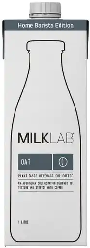 IGA Milklab Barista Plant-Based Milk 1 Litre Selected Varieties offer