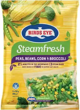 IGA Birds Eye SteamFresh Vegetables 450g or Stir Fry 500g Selected Varieties offer