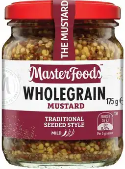 IGA MasterFoods Mustard or Horseradish Cream 170‑175g Selected Varieties offer