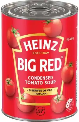 IGA Heinz Big Red Condensed Tomato Soup 420g Selected Varieties offer