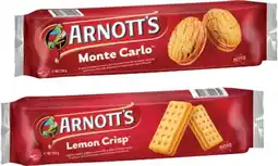 IGA Arnott's Cream Biscuits 200‑250g Selected Varieties offer