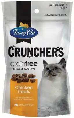 IGA Fussy Cat Grain Free Crunchers 100g Selected Varieties offer