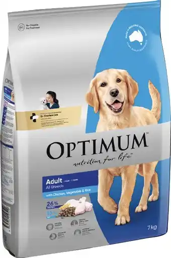 IGA Optimum Dry Dog Food 7kg Selected Varieties offer