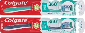 IGA Colgate 360° Toothbrush or SlimSoft Advanced Charcoal Bristles Toothbrush 1 Pack Selected Varieties offer