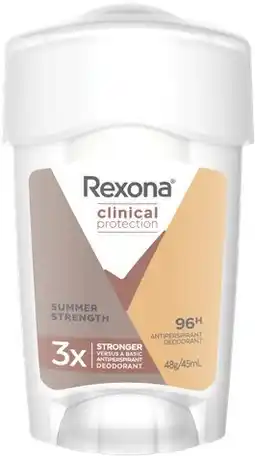 IGA Rexona Clinical Protection Antiperspirant Deodorant 45mL Selected Varieties offer