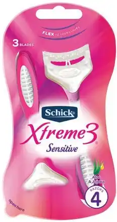 IGA Schick Xtreme 3 Sensitive Disposable Razors 4 Pack offer