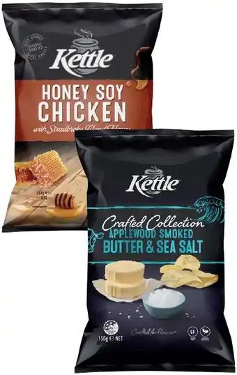 IGA Kettle Potato Chips 150‑165g Selected Varieties offer