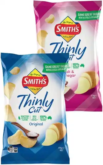 IGA Smith’s Thinly Cut Chips 175g Selected Varieties offer