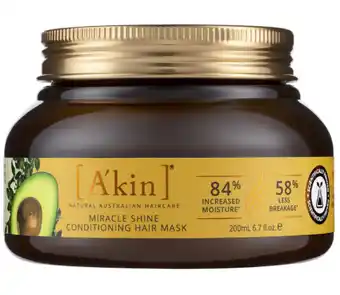 Chemist Warehouse Akin daily shine hair mask tub 200g offer