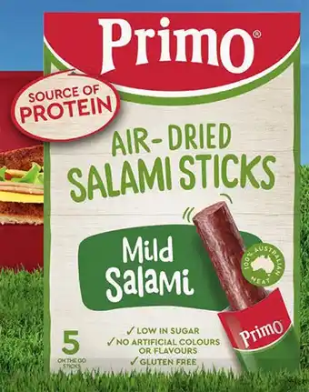 IGA Primo Air-Dried Salmi Sticks 90g Selected Varieties offer