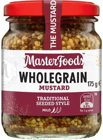 IGA MasterFoods Mustard 170‑175g or Horseradish Cream 175g Selected Varieties offer