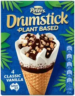 IGA Peters Drumstick Plant Based Classic Vanilla 4 Pack offer