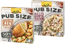 IGA McCain Pub Size Frozen Meal 480‑500g Selected Varieties offer