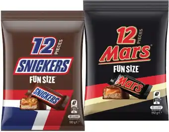 IGA Mars, M&M's or Skittles Fun Size Pack 132‑192g Selected Varieties offer