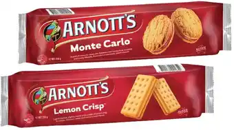 IGA Arnott's Cream Biscuits 200‑250g Selected Varieties offer