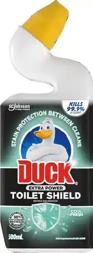 IGA Duck Extra Power Toilet Shield Disinfectant 500mL Selected Varieties offer