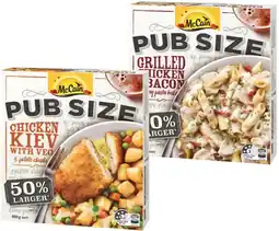 IGA McCain Pub Size Frozen Meal 480‑500g Selected Varieties offer