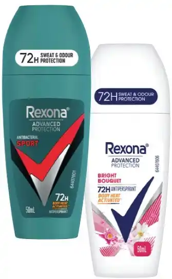 IGA Rexona Advanced Protection Antiperspirant Roll‑On 50mL Selected Varieties offer