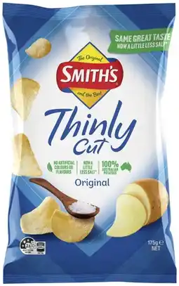 IGA Smith’s Thinly Cut Chips 175g Selected Varieties offer