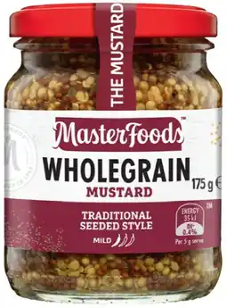 IGA MasterFoods Mustard 170‑175g or Horseradish Cream 175g Selected Varieties offer