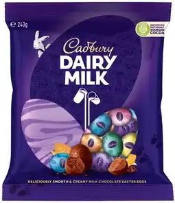 IGA Cadbury Easter Eggs Share Bag 230‑243g Selected Varieties offer