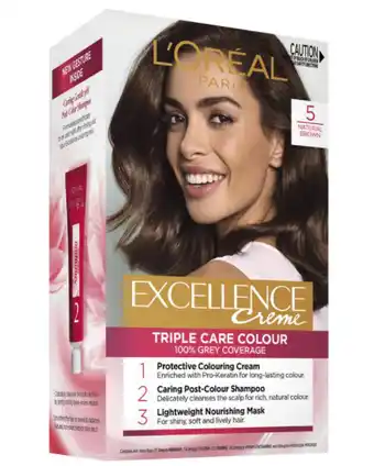 Chemist Warehouse L'oreal excellence creme 5 natural brown hair colour offer
