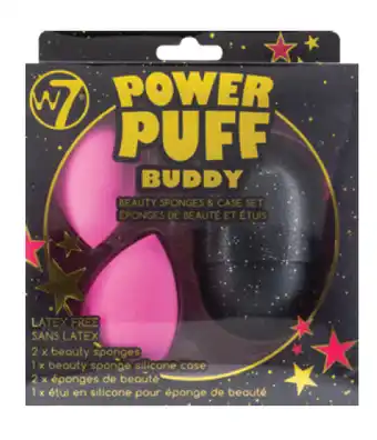 Chemist Warehouse W7 power puff buddy beauty sponges & case set offer
