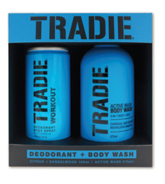 Chemist Warehouse Tradie workout deodorant 2 piece gift set 2021 offer