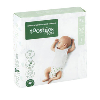 Chemist Warehouse Tooshies by tom nappies size 1 newborn 52 pack offer