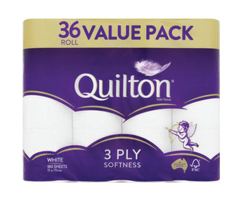 Quilton toilet tissue 36 pack