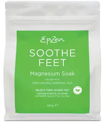 Chemist Warehouse Epzen soothe feet magnesium soak 450g offer
