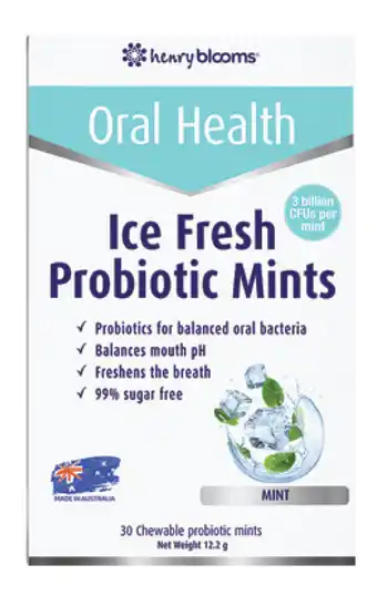Chemist Warehouse Blooms ice fresh probiotic mints 30 pack mint offer