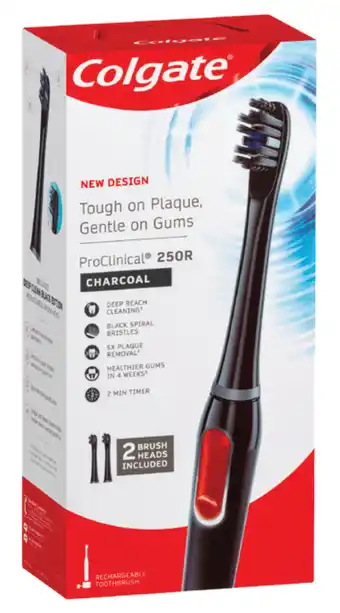 Chemist Warehouse Colgate power toothbrush pro clinical 250r black offer