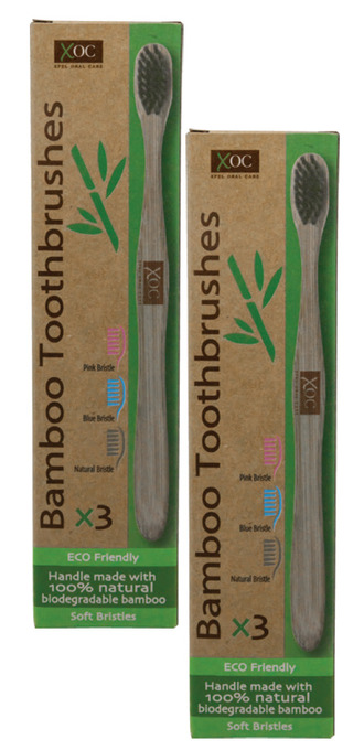 Bamboo toothbrush soft 3 pack