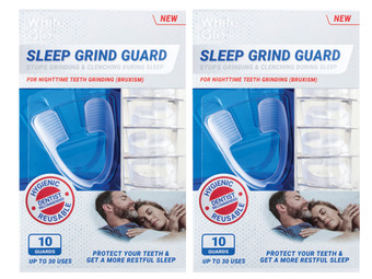 White glo sleep grind guard 10 pack