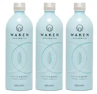 Waken complete care mouthwash peppermint 500ml