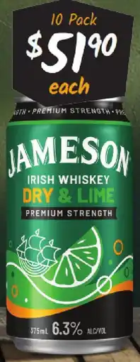 Cellarbrations Jameson 6.3% Premix Cans Range offer