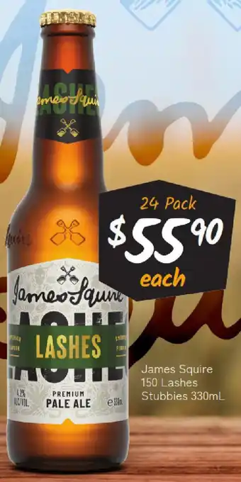 Cellarbrations James Squire 150 Lashes Stubbies Stubbies offer