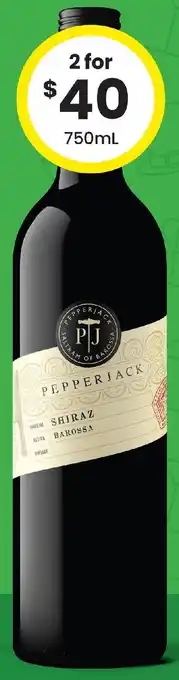 The Bottle O Pepperjack Range (excl Dish) offer