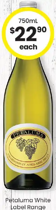 The Bottle O Petaluma White Label Range offer