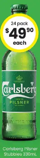 The Bottle O Carlsberg Pilsner Stubbies offer