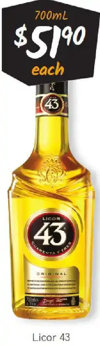 Cellarbrations Licor 43 offer