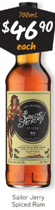 Cellarbrations Sailor Jerry Spiced Rum offer