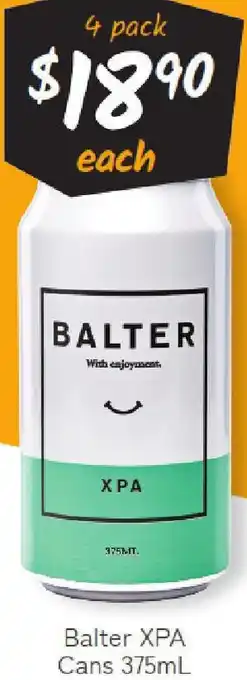 Cellarbrations Balter XPA Cans offer