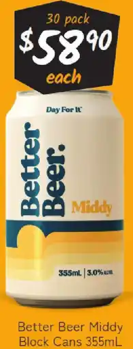 Cellarbrations Better Beer Middy Block Cans offer