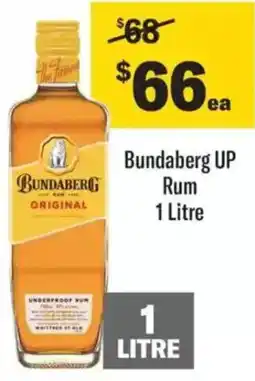 Liquorland Bundaberg UP Rum offer