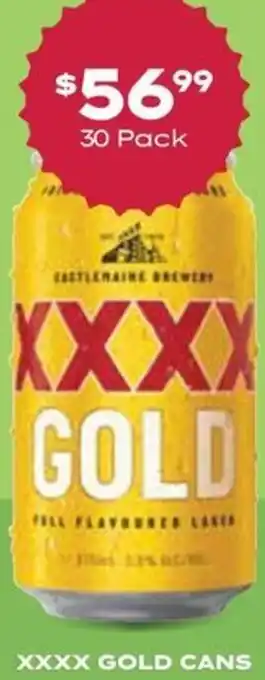 Thirsty Camel XXXX Gold Cans offer