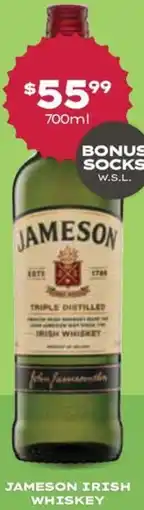 Thirsty Camel Jameson Irish Whiskey offer