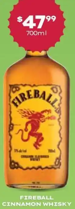 Thirsty Camel Fireball Cinnamon Whisky offer