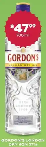 Thirsty Camel Gordon's London Dry Gin 37% offer